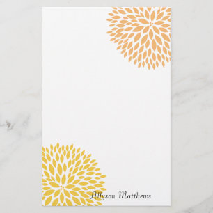 Einfache Blume Briefpapier