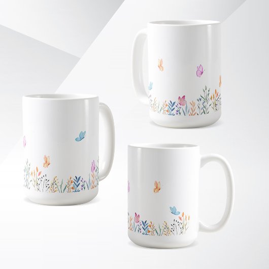 Einfache Blume Design Tasse