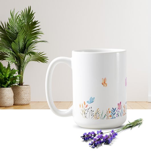 Einfache Blume Design Tasse