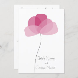 Einfache Blume Einladung