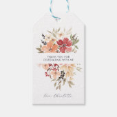 Einfache Blume | Geburtstag Vielen Dank Geschenkanhänger (Vorderseite)