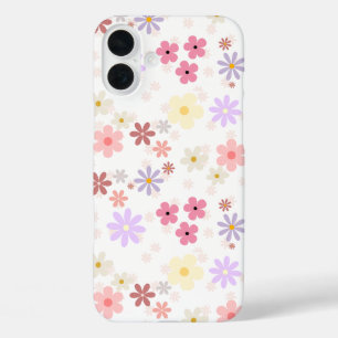 Einfache Blume Gemustert iPhone 16 Plus Hülle