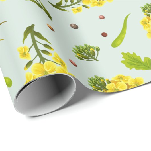 Einfache Blume Geschenkpapier (Rolleneckpunkt)