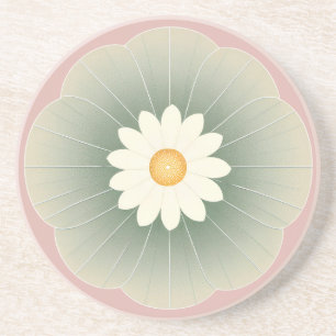 Einfache Blume Getränkeuntersetzer