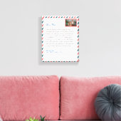 Einfache Blume handgeschriebene Liebe Mama Großmut Leinwanddruck (Insitu (Wohnzimmer))