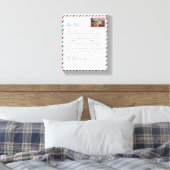 Einfache Blume handgeschriebene Liebe Mama Großmut Leinwanddruck (Insitu (Schlafzimmer))