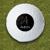 Einfache Blume in Aquarellfarben Golfball