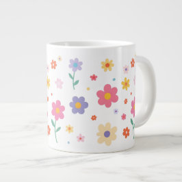 Einfache Blume Jumbo-Tasse