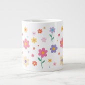 Einfache Blume Jumbo-Tasse (Vorderseite)