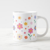 Einfache Blume Jumbo-Tasse (Rechts)