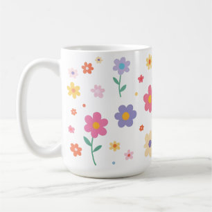Einfache Blume Kaffeetasse
