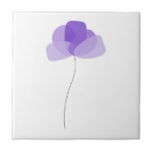 Einfache Blume Keramik Fliese (Vorderseite)