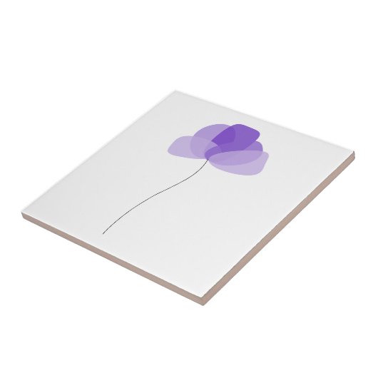 Einfache Blume Keramik Fliese (Seite)