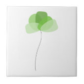 Einfache Blume Keramik Fliese (Vorderseite)