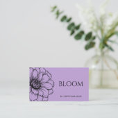 Einfache Blume Lilac Bloom Visitenkarte (Stehend Vorderseite)