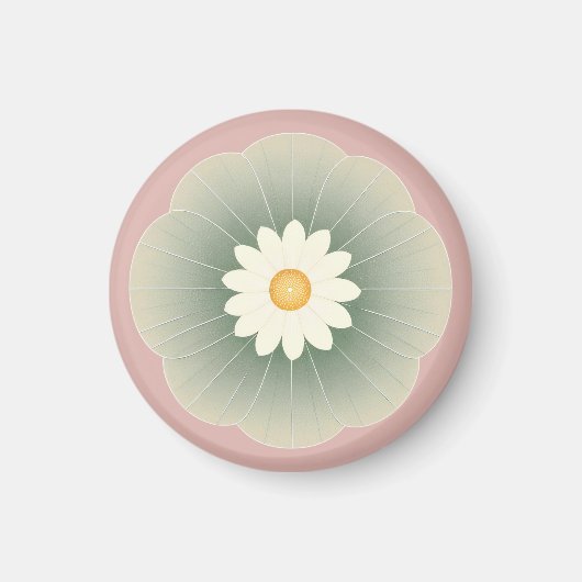 Einfache Blume Magnet (Vorne)