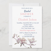 Einfache Blume, Magnolia-Brautparty Einladung (Vorderseite)