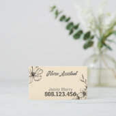 Einfache Blume Medical Business Card Vorlage Visitenkarte (Stehend Vorderseite)