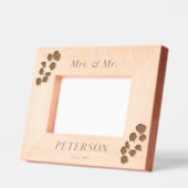 Einfache Blume mit individuellen Holzbilderrahmen Geätzte Rahmen (Links)