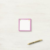 Einfache Blume mit lila Hintergrund Post-it Klebezettel (Auf Schreibtisch)