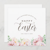 Einfache Blume OsterPersonalisierte Grußkarte (Vorne/Hinten)