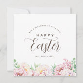 Einfache Blume OsterPersonalisierte Grußkarte (Vorderseite)