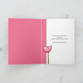 Einfache Blume pink sein meine Bridesmaid-Karte Einladung (Innenseite)