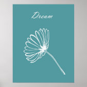 Einfache Blume Poster (Vorne)