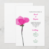 Einfache Blume Save The Date (Vorne/Hinten)