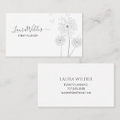 Einfache Blume-Scatering in Wind Event Plane Visitenkarte (Vorne/Hinten)