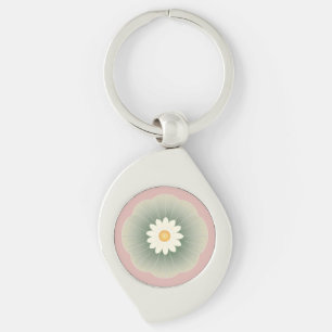 Einfache Blume Schlüsselanhänger
