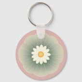 Einfache Blume Schlüsselanhänger (Vorderseite)