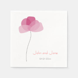 Einfache Blume Serviette