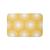 Einfache Blume: Skandinavisches nahtloses Design. Badematte (Vorderseite)