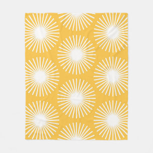 Einfache Blume: Skandinavisches nahtloses Design. Fleecedecke
