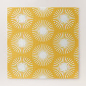 Einfache Blume: Skandinavisches nahtloses Design. Puzzle (Horizontal)