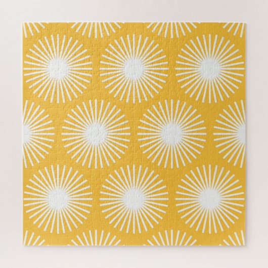 Einfache Blume: Skandinavisches nahtloses Design. Puzzle (Vertikal)