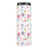 Einfache Blume Thermosbecher (Rückseite)