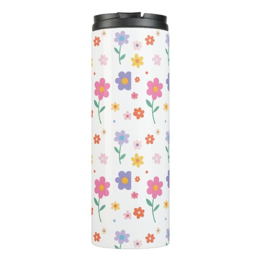 Einfache Blume Thermosbecher (Rückseite)