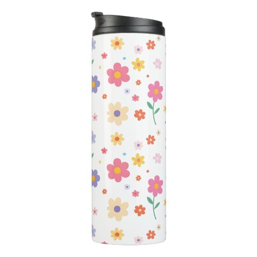 Einfache Blume Thermosbecher (Nach rechts gedreht)