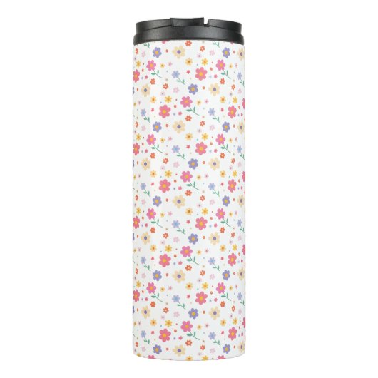 Einfache Blume Thermosbecher (Rückseite)