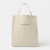 Einfache Blume Tragetasche (Rückseite)