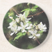 Einfache Blume Wasserfarbe Getränkeuntersetzer (Vorne)