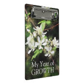 Einfache Blume Wasserfarbe Mini Klemmbrett (Schrägansicht)