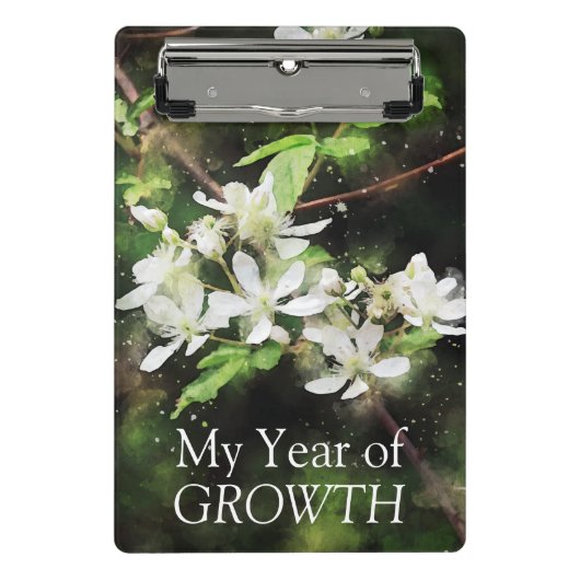 Einfache Blume Wasserfarbe Mini Klemmbrett (Vorderseite)