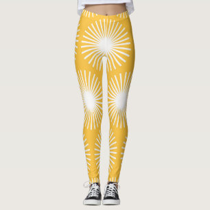 Einfache Blumen: Skandinavisches nahtloses Design. Leggings