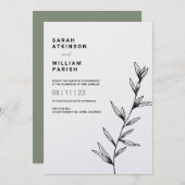 Einfache Blumenausstellung Einladung (Vorne/Hinten)