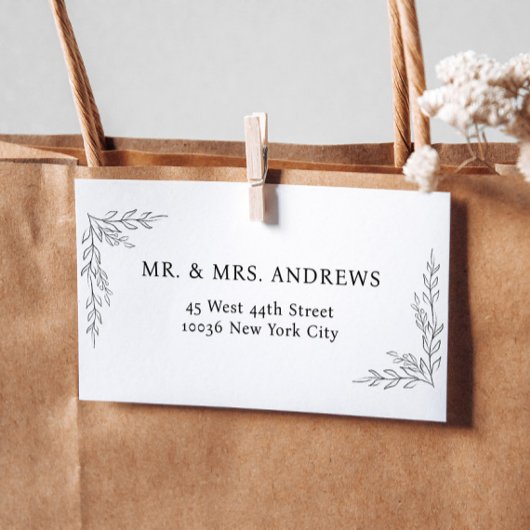 Einfache Blumenbezeichnungen Gummistempel