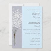 Einfache BlumenBouquet-Einladung Einladung (Vorderseite)