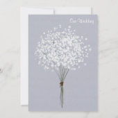 Einfache BlumenBouquet-Einladung Einladung (Rückseite)